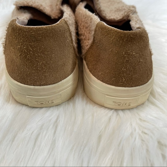 Toms Sunset Faux Shearling Slip On Sneakers size 8 - Picture 6 of 9